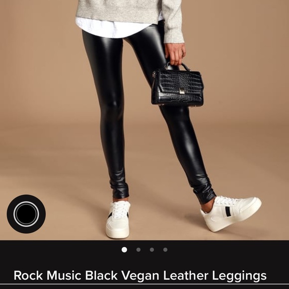 Lulus Pants - Lulu’s Vegan Leather Leggings